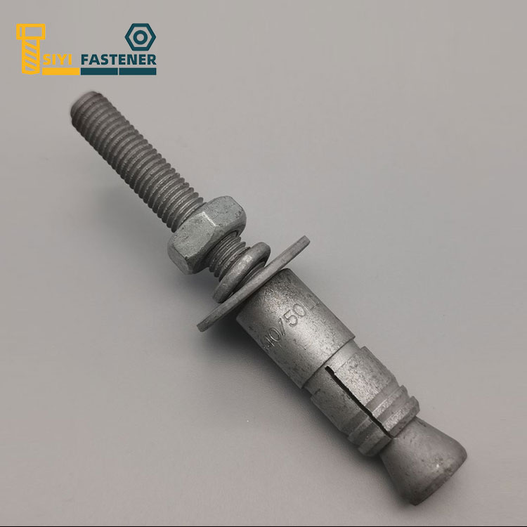ကာဗွန်သံမဏိ Heavy Duty Hot Dip Galvanized HDG Sleeve Anchor