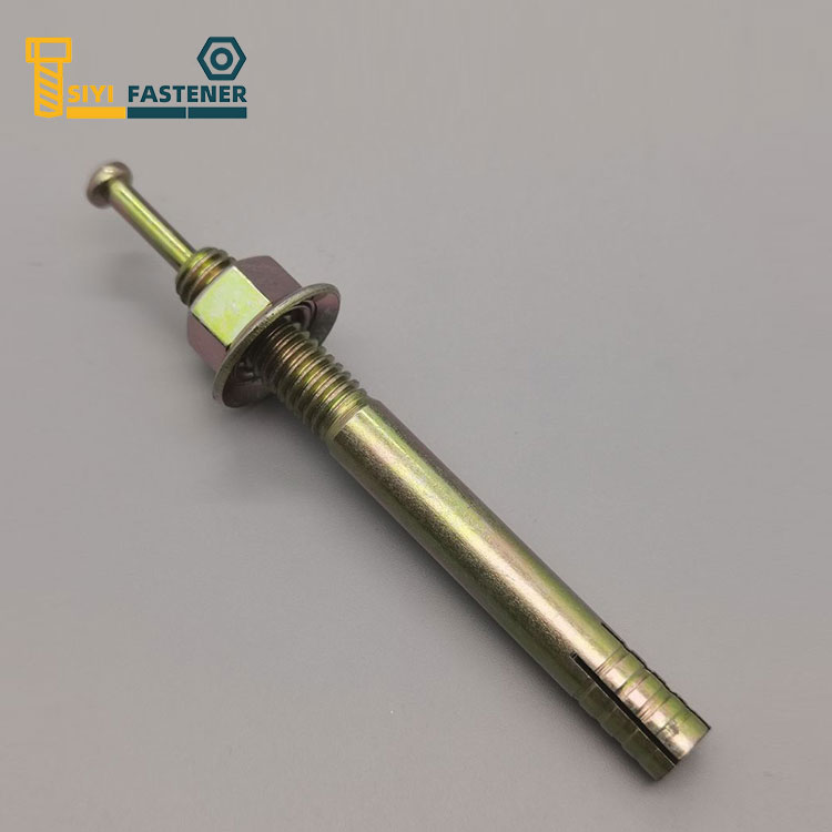 Conical Washer နှင့်ကာဗွန်သံမဏိအဝါရောင်သွပ်ပြားချထားသော Pin Anchor
