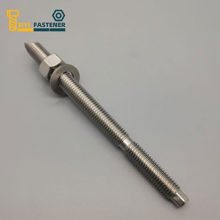 Hex Nut နှင့် Washer ပါသော Stainless Steel Chemical Anchor