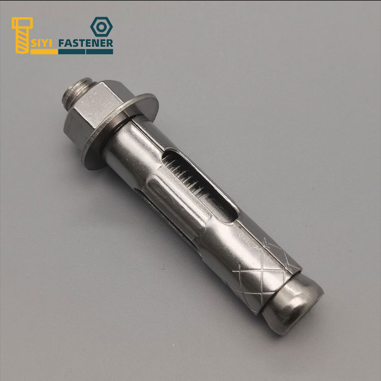 Hex Nut နှင့် Flat Washer ပါသော Stainless Steel Sleeve Anchor